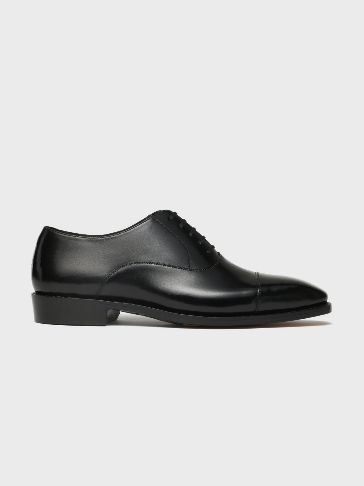 LINCOLN, CAP-TOE OXFORD - BLACK