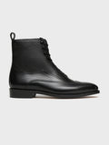 LUCA, WINGTIP BALMORAL OXFORD BOOT - BLACK