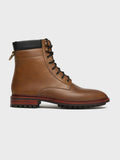 ATLAS, LACE-UP DERBY BOOT - COGNAC WAXY PULLUP