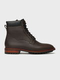 RANGER, LACE-UP DERBY BOOT - BROWN MILLED WAXY