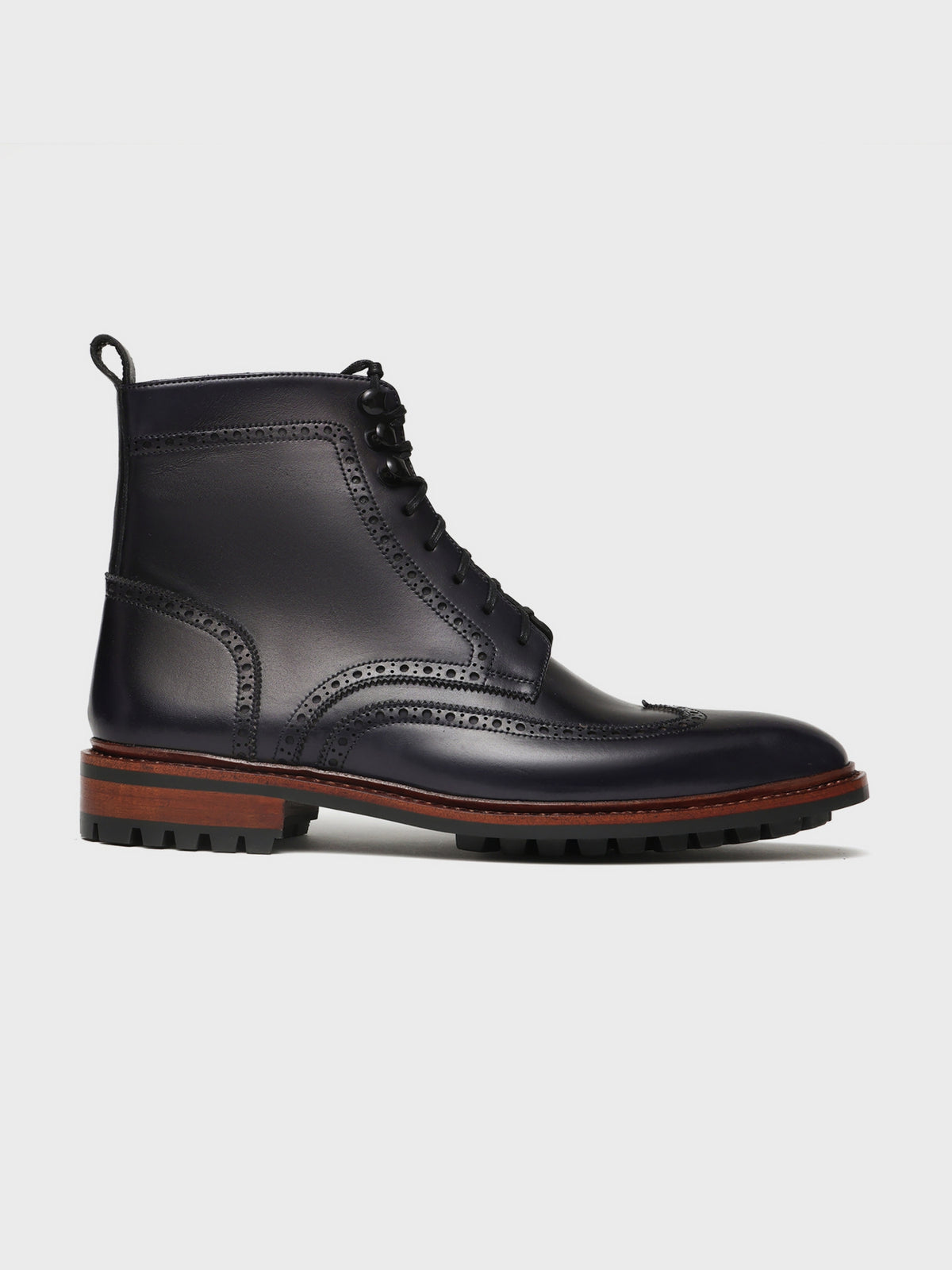 HAROLD, WINGTIP DERBY BOOT - NAVY
