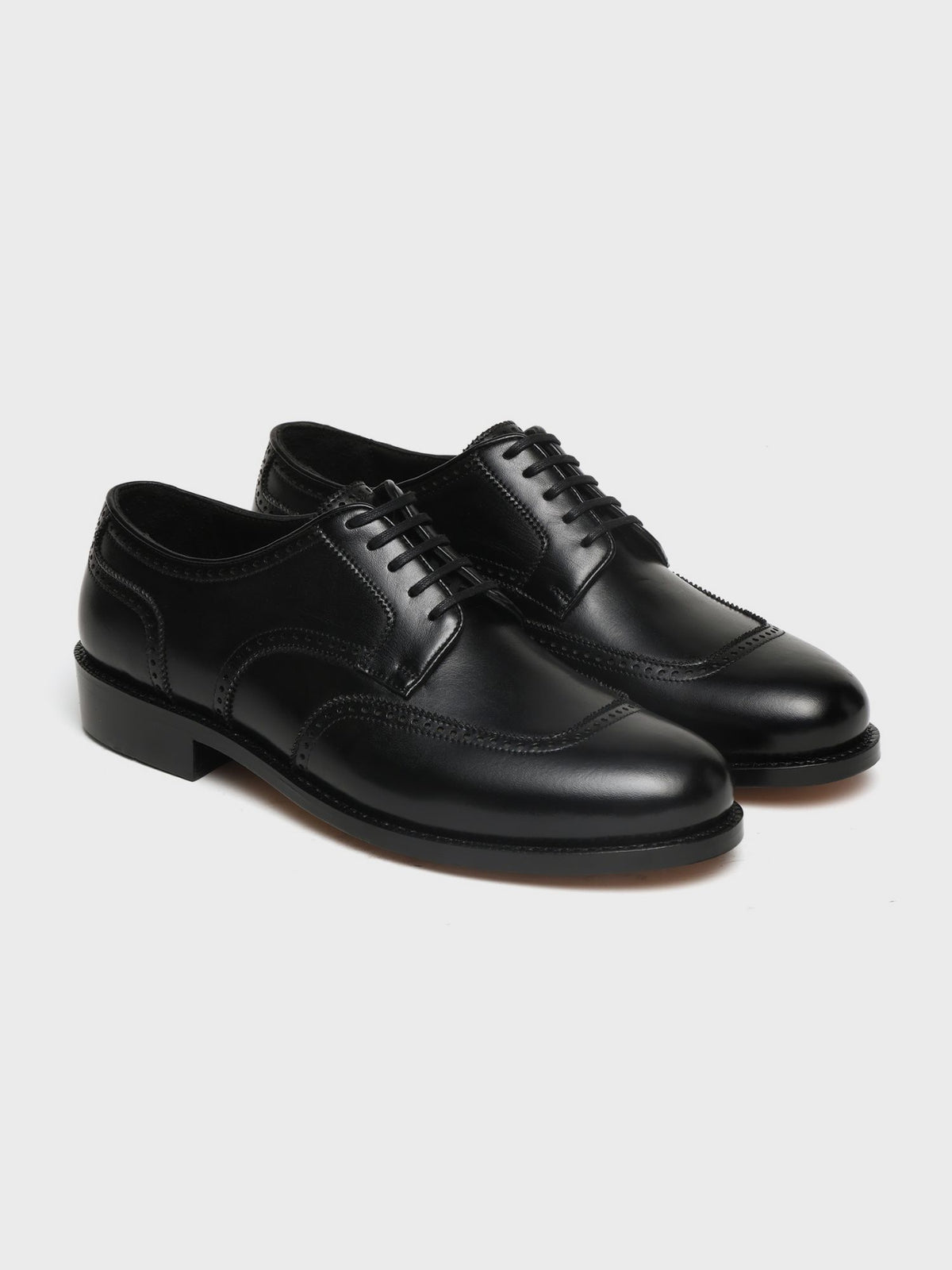 DUWIN,U-SHAPED WING DERBY - BLACK