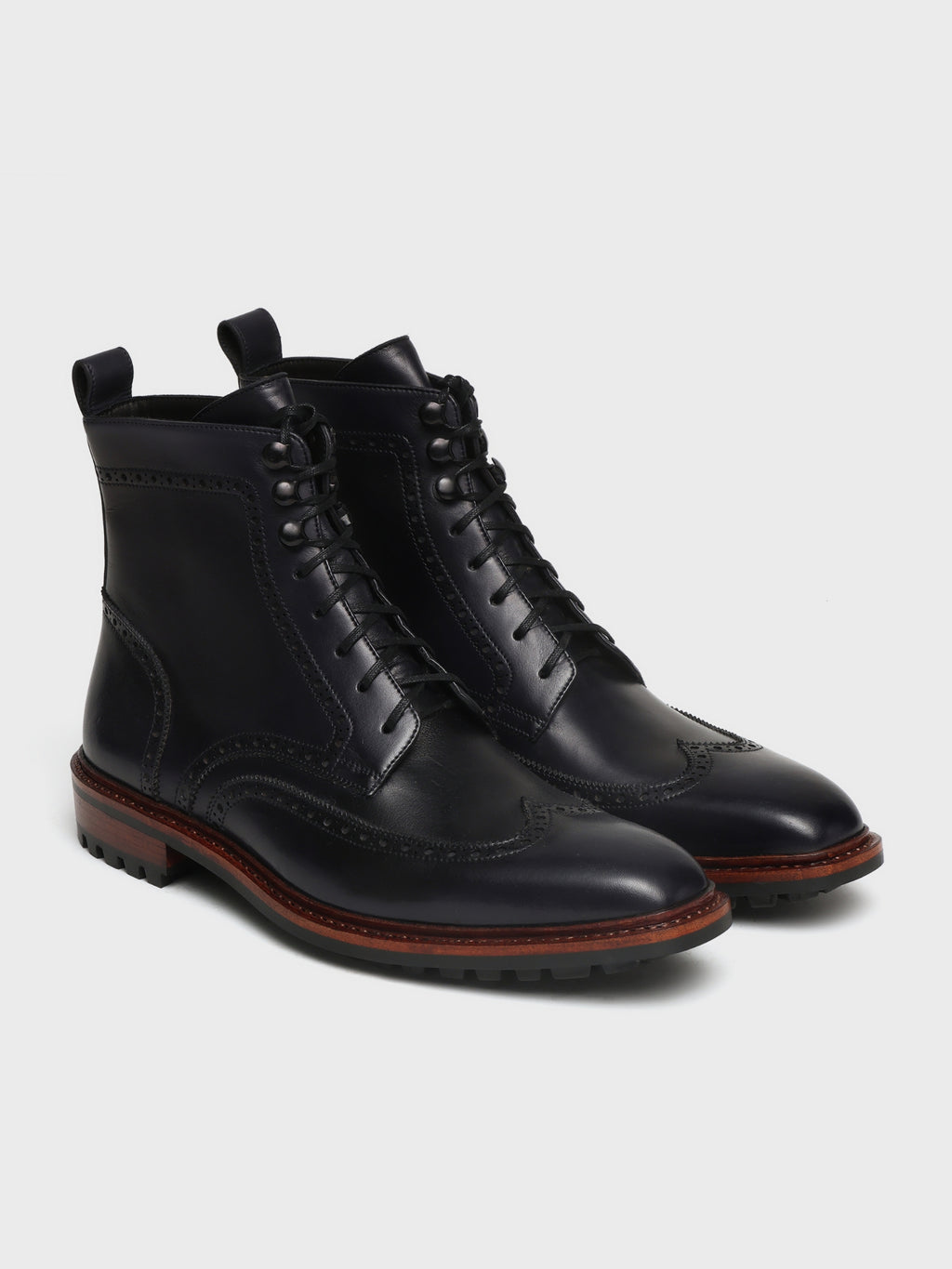 HAROLD, WINGTIP DERBY BOOT - NAVY