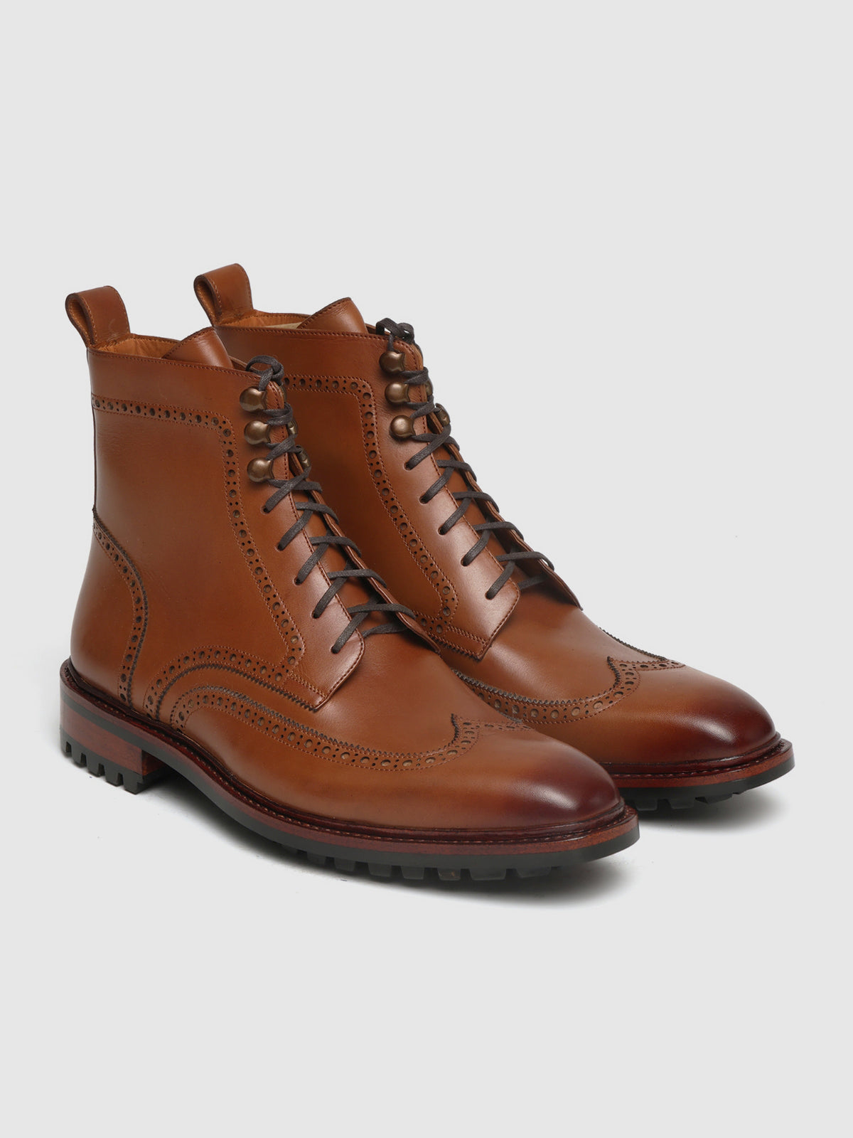HAROLD, WINGTIP DERBY BOOT - TAN