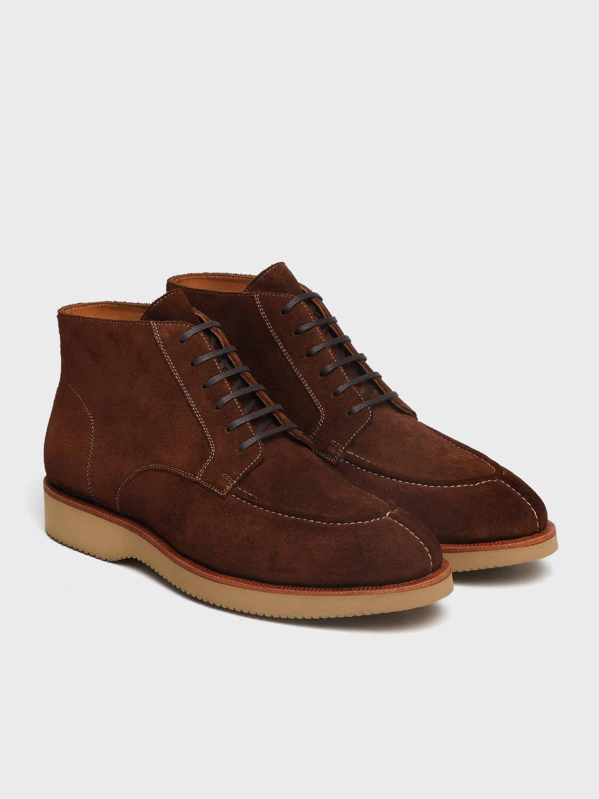 HUDSON, MOC-TOE DERBY BOOT - POLO BROWN GO RAIN