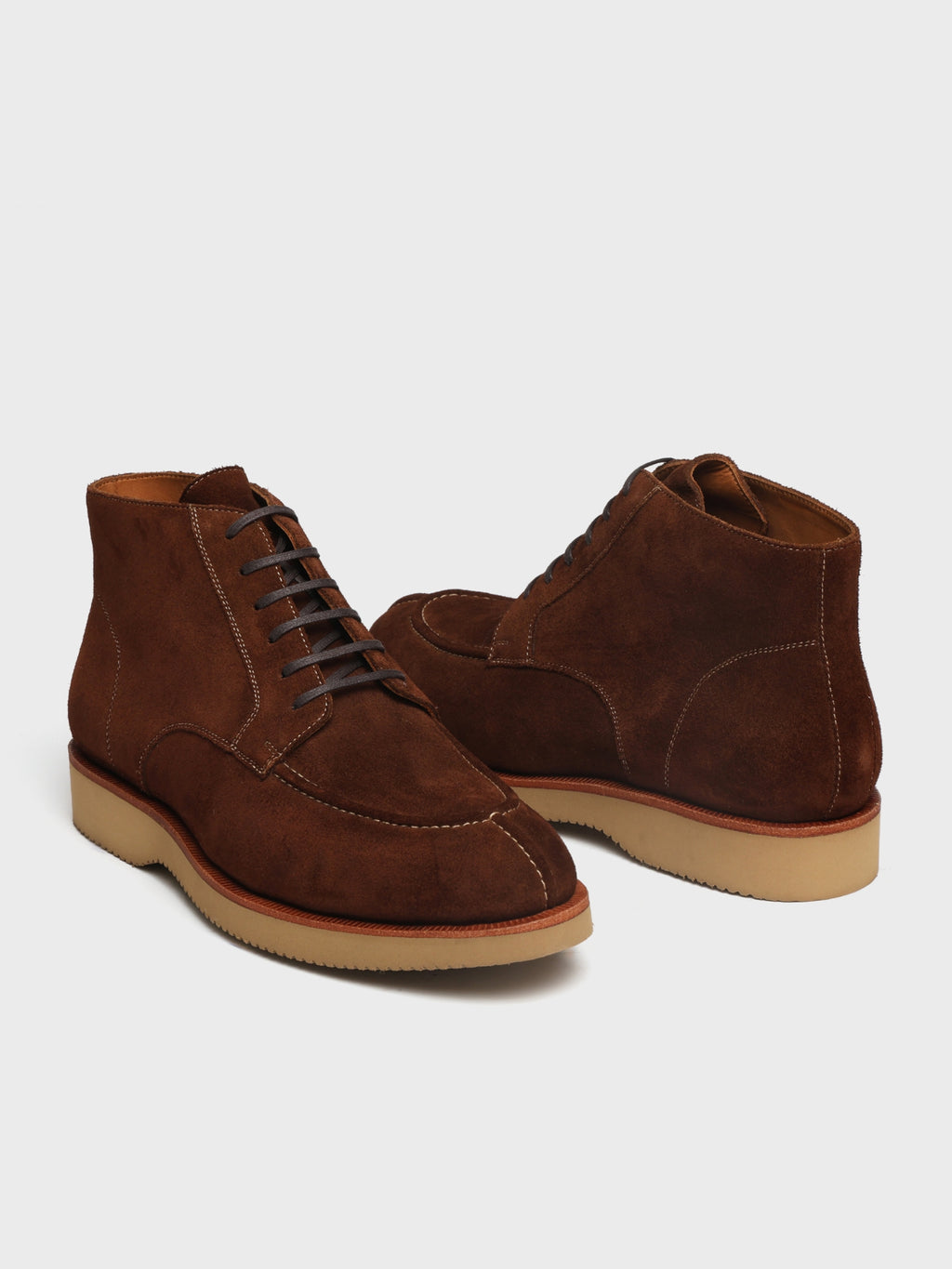 HUDSON, MOC-TOE DERBY BOOT - POLO BROWN GO RAIN