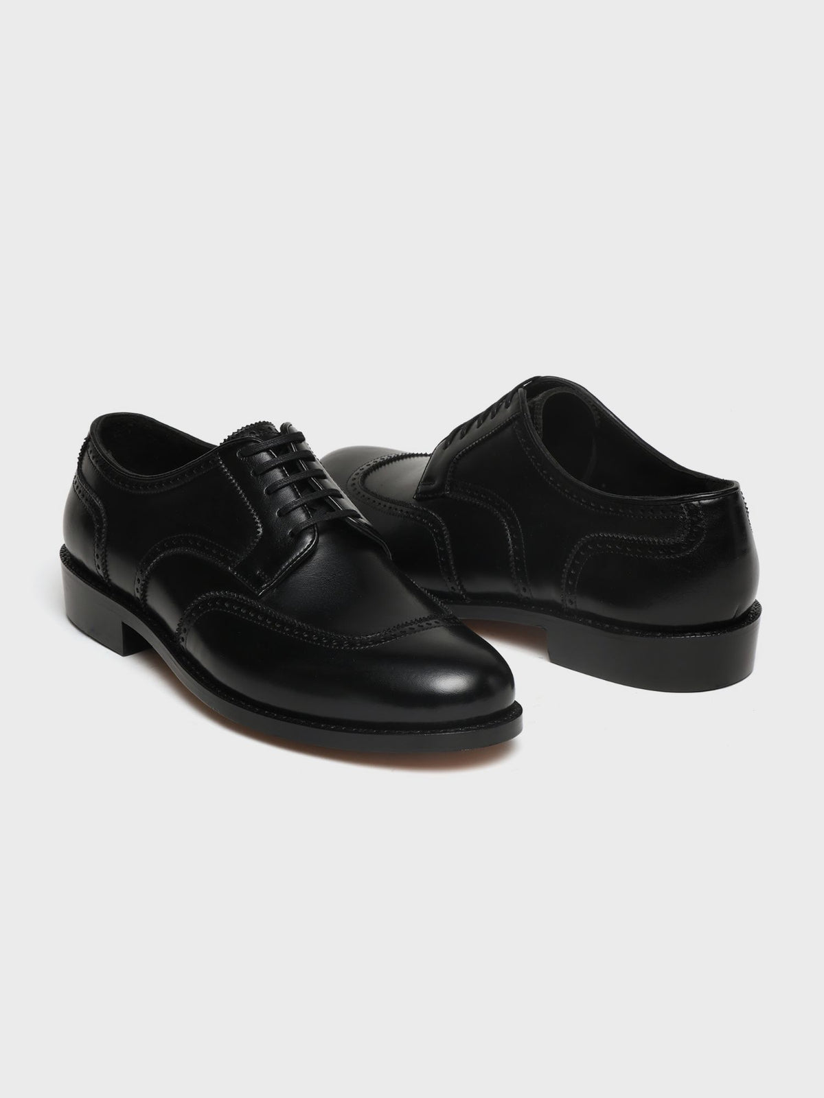 DUWIN,U-SHAPED WING DERBY - BLACK