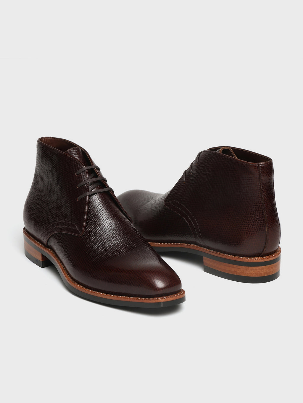 LANGSTON, CHUKKA BOOT - SADDLE BROWN HATCH-GRAIN