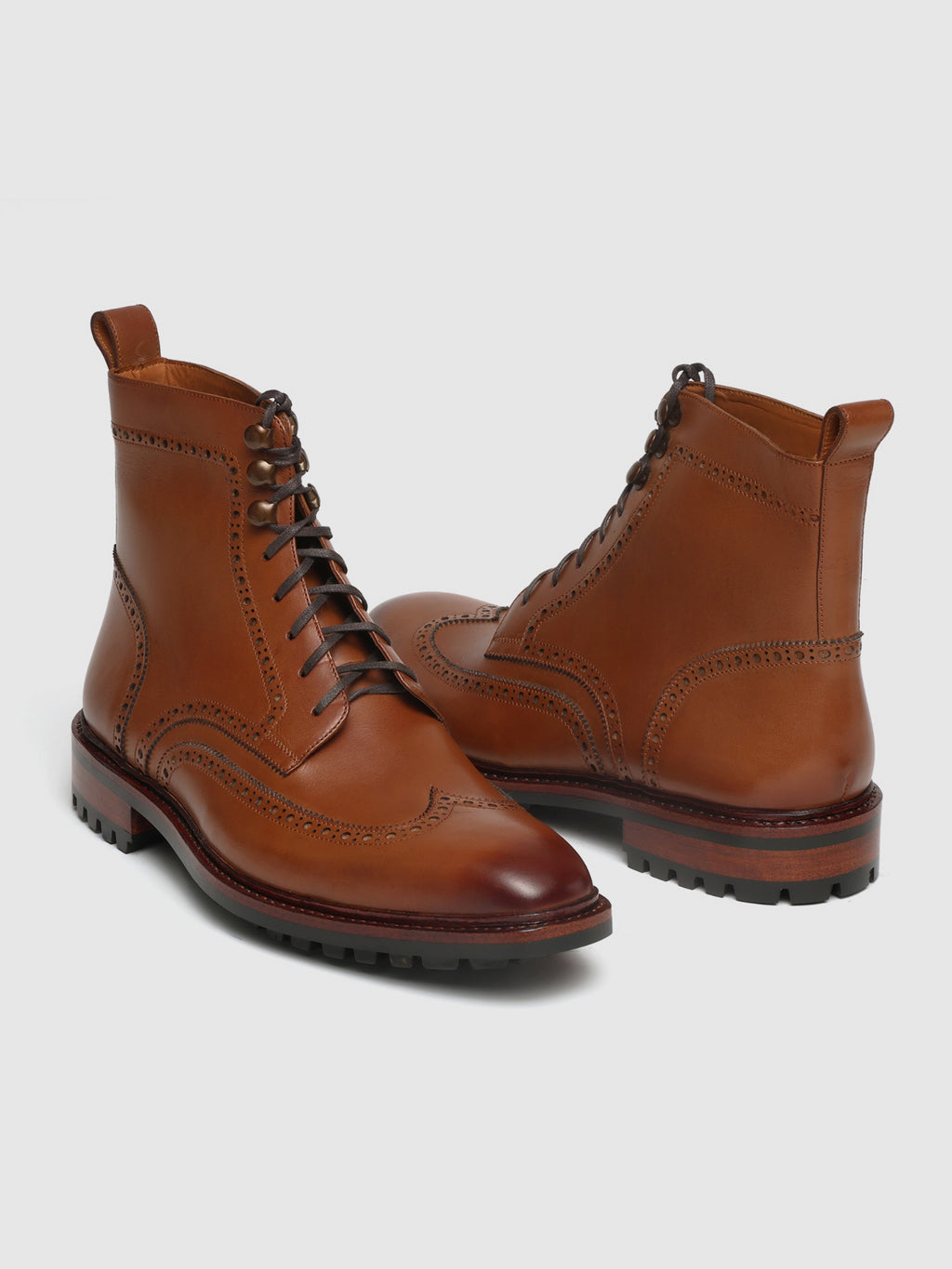 HAROLD, WINGTIP DERBY BOOT - TAN
