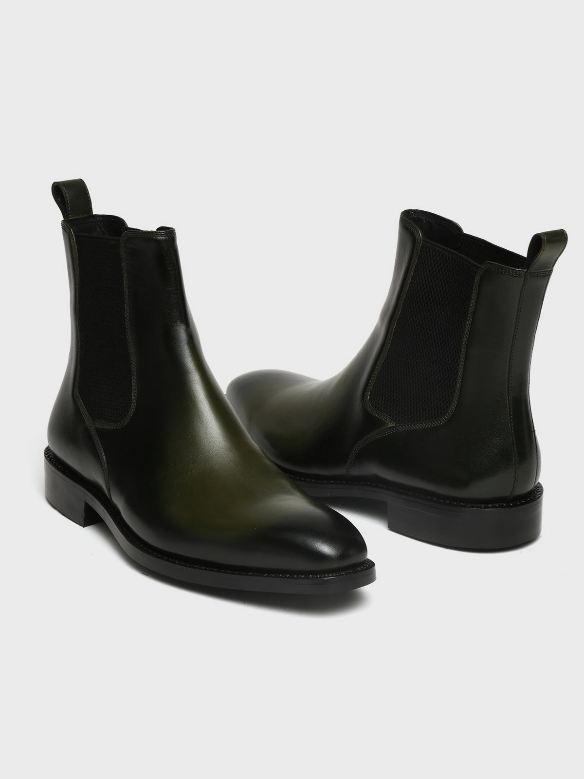 FENWICK, CHELSEA BOOT - GREEN PATINA