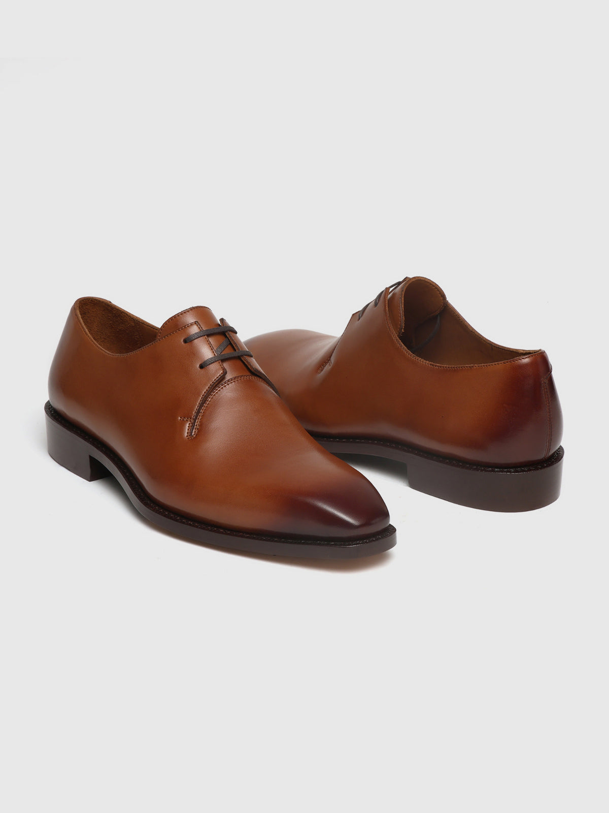 DALTON, WHOLECUT DERBY - TAN