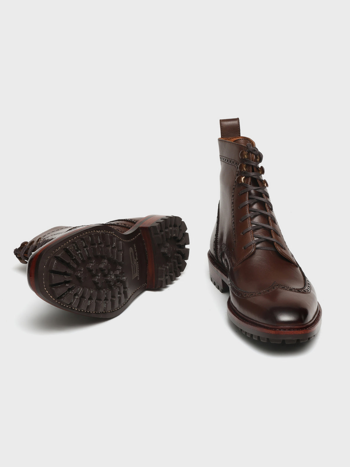 HAROLD, WINGTIP DERBY BOOT - BROWN