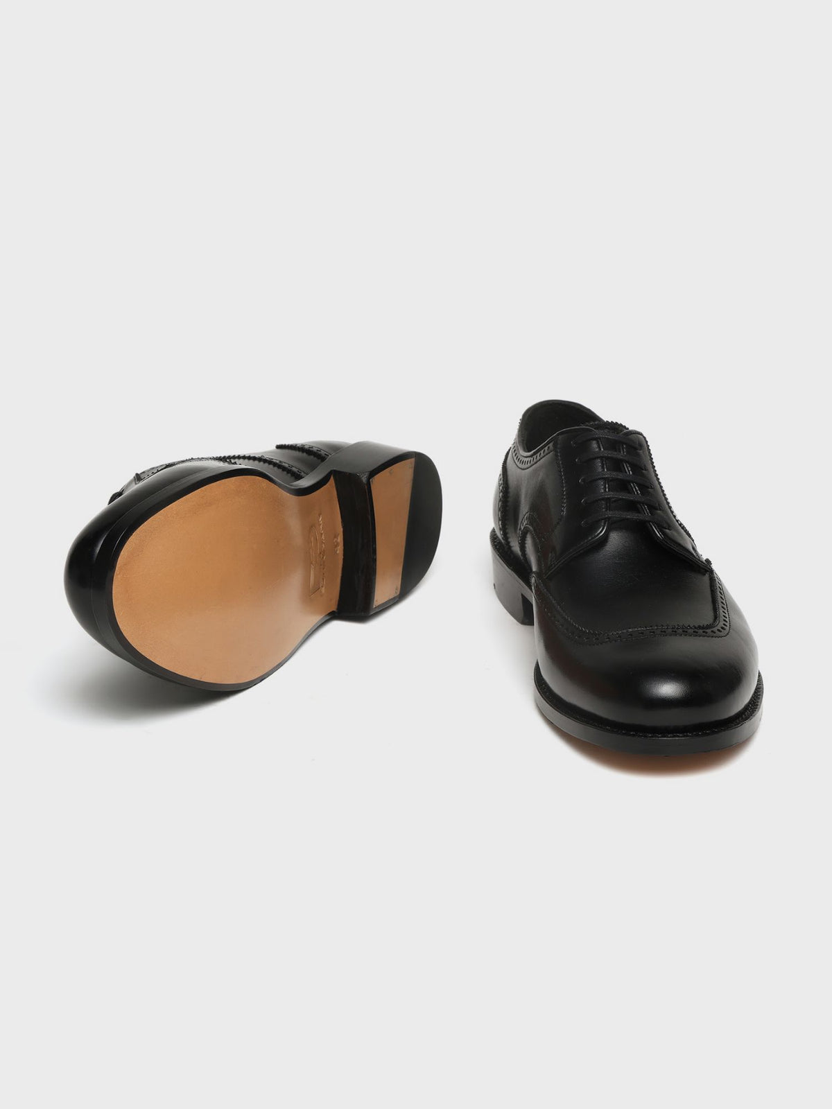 DUWIN,U-SHAPED WING DERBY - BLACK