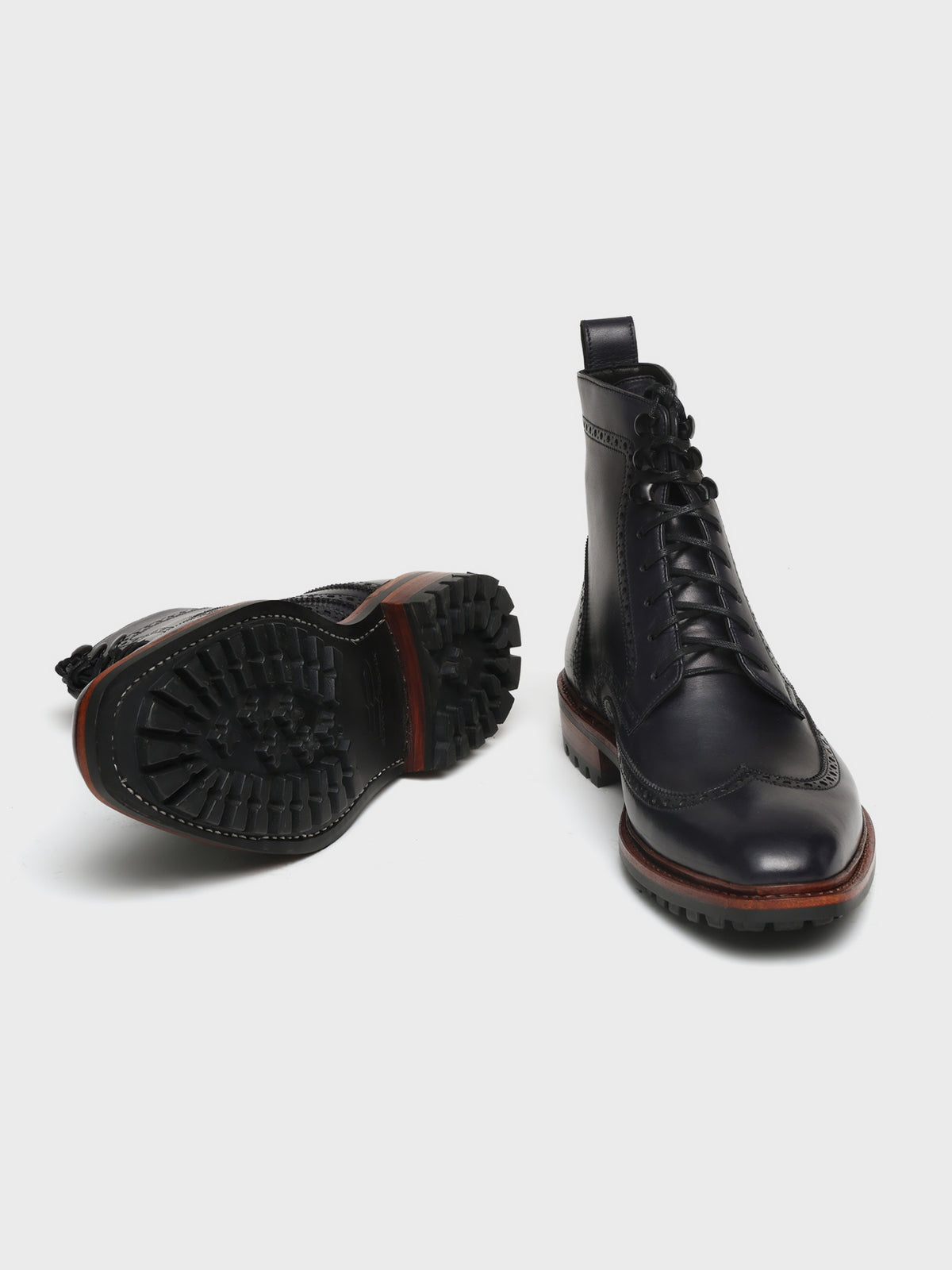 HAROLD, WINGTIP DERBY BOOT - NAVY