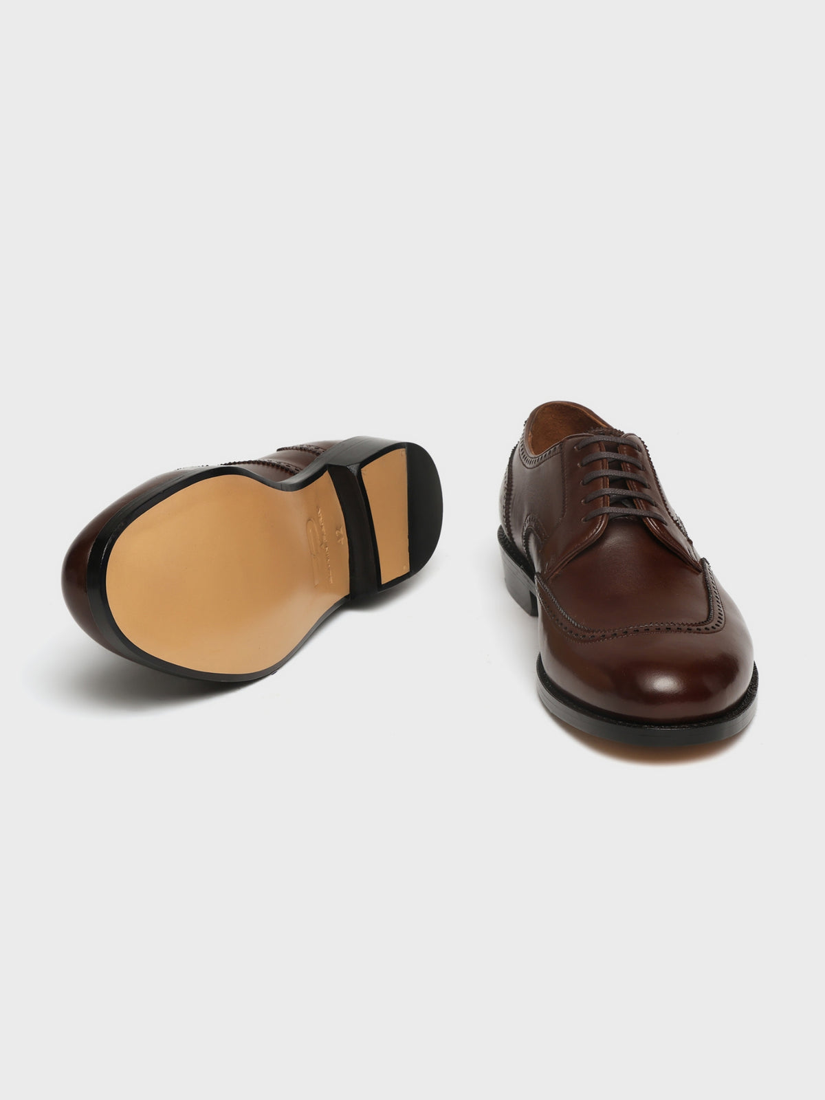 DUWIN,U-SHAPED WING DERBY - BROWN