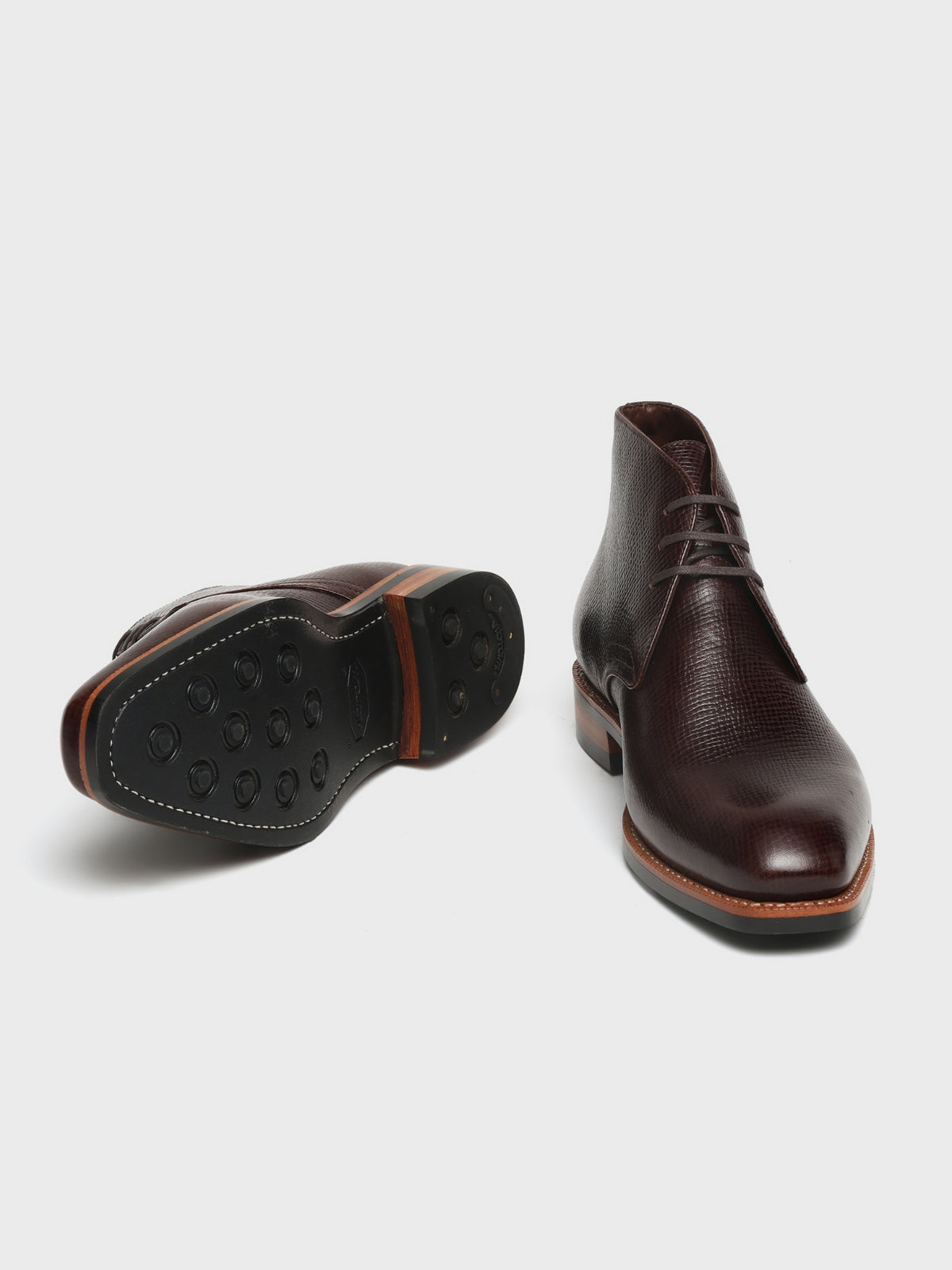 LANGSTON, CHUKKA BOOT - SADDLE BROWN HATCH-GRAIN