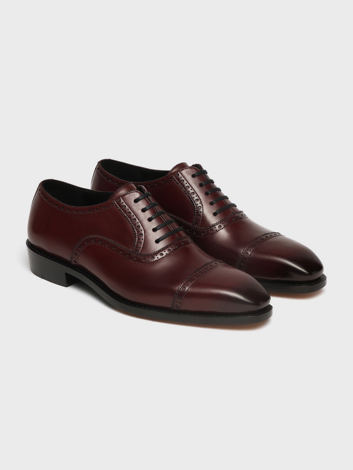 DEREK, QUARTER BROGUE OXFORD - BORDO