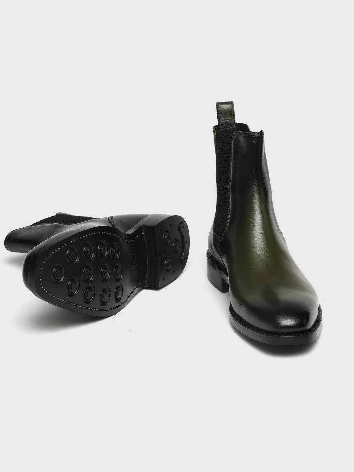 FENWICK, CHELSEA BOOT - GREEN PATINA