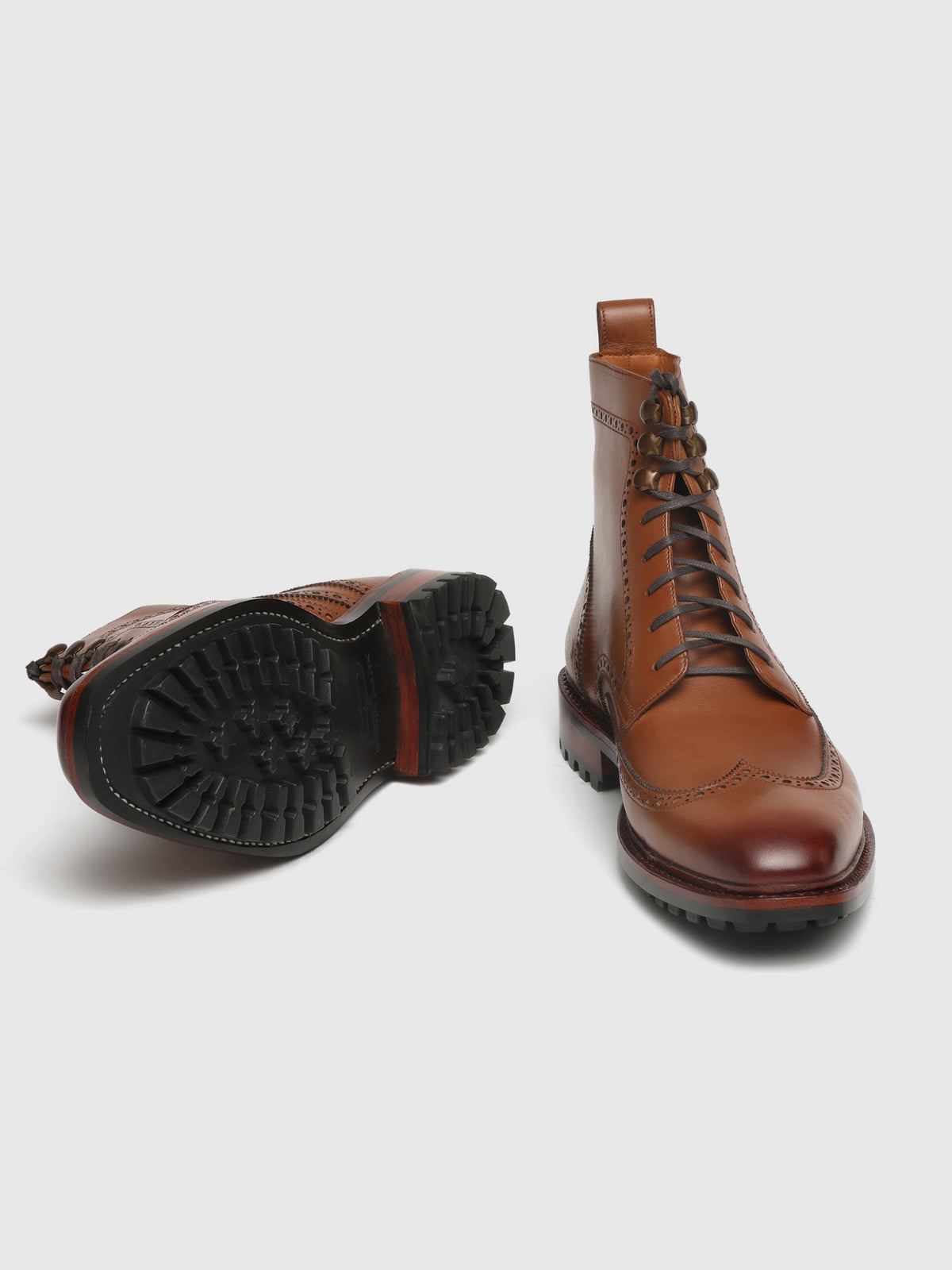 HAROLD, WINGTIP DERBY BOOT - TAN