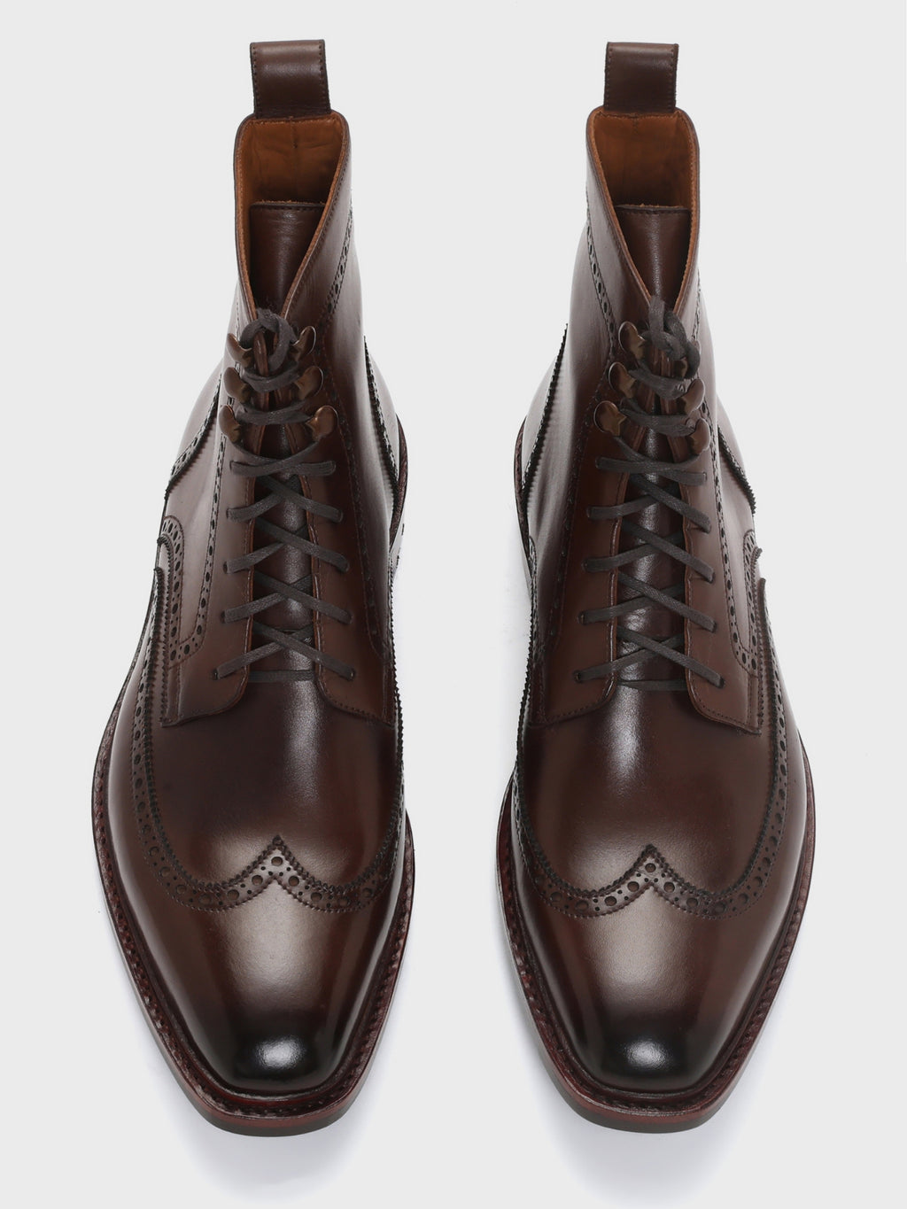 HAROLD, WINGTIP DERBY BOOT - BROWN