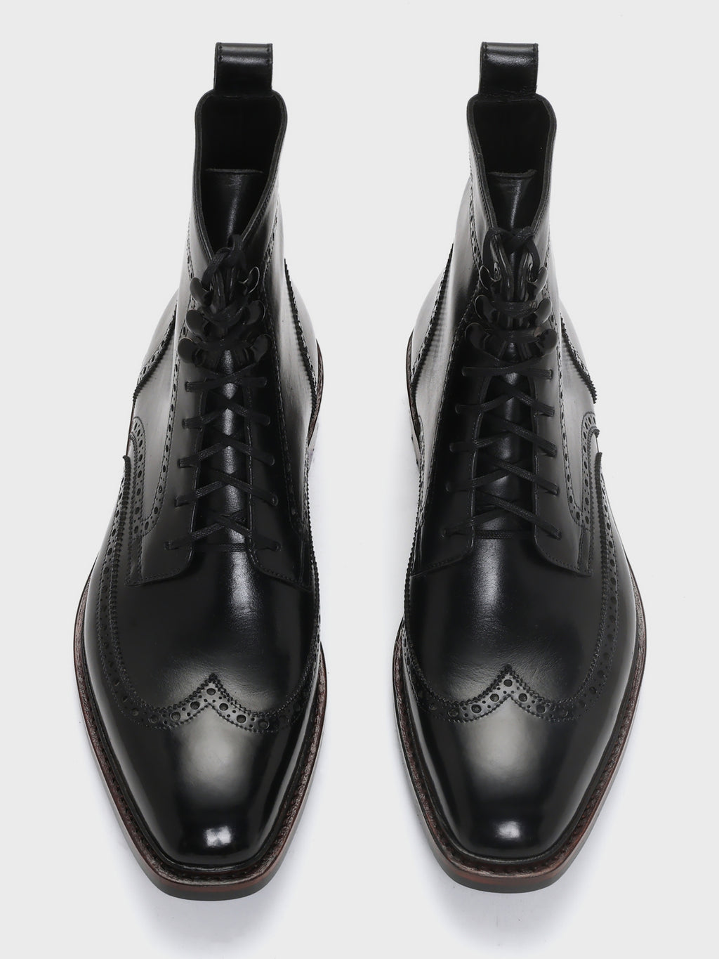 HAROLD, WINGTIP DERBY BOOT - BLACK