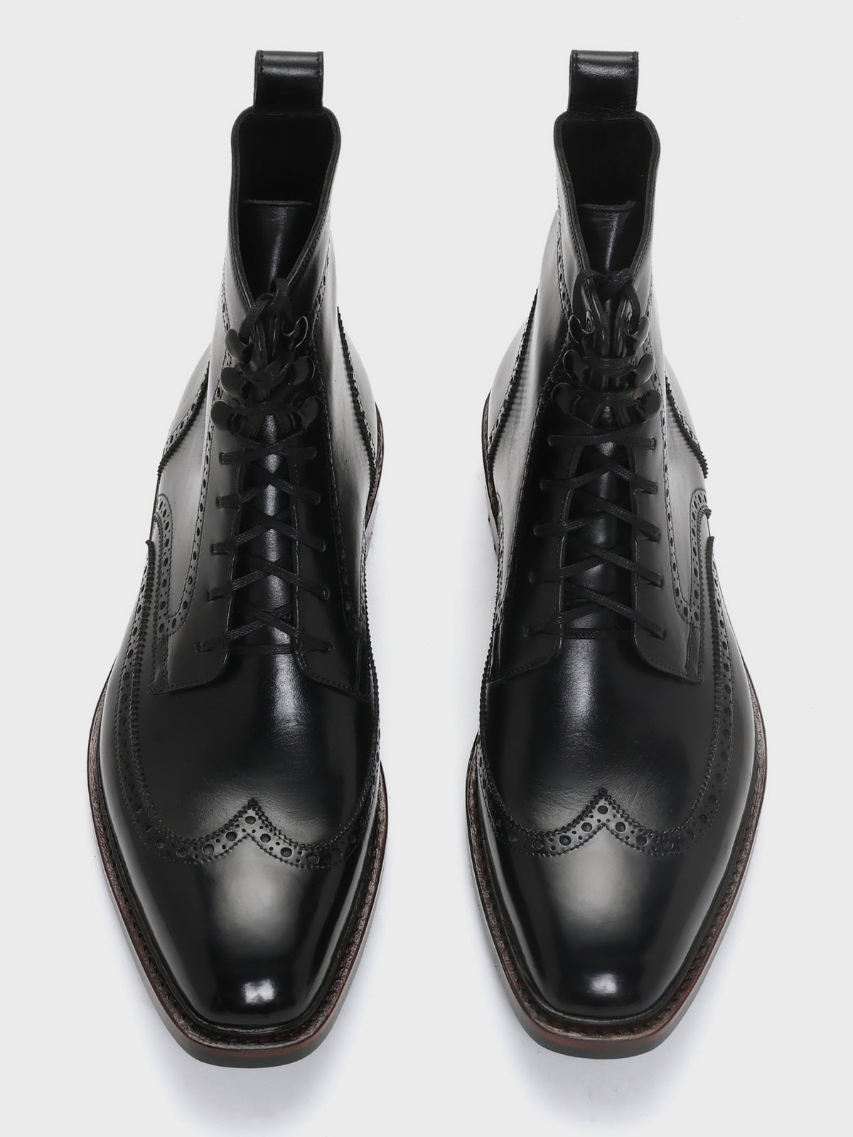 HAROLD, WINGTIP DERBY BOOT - BLACK