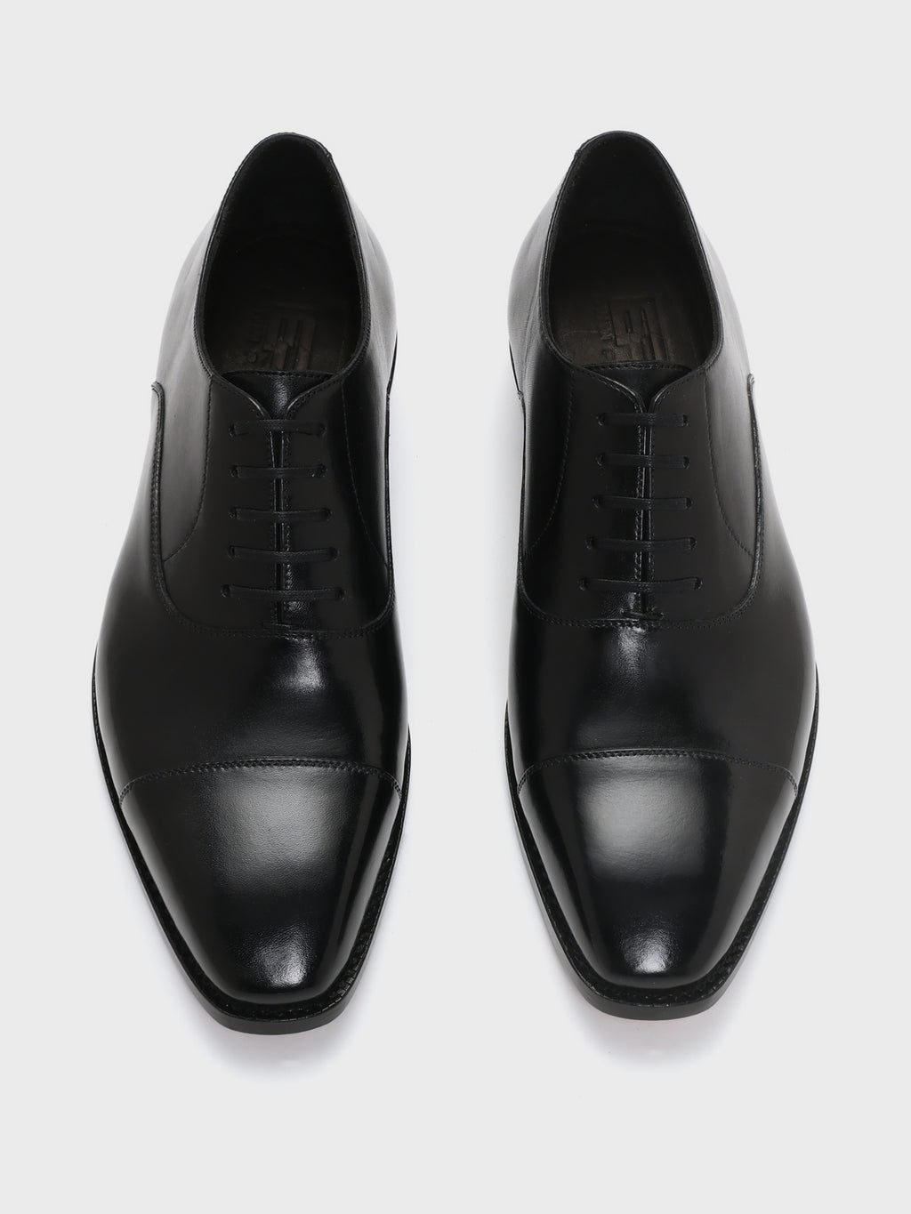 LINCOLN, CAP-TOE OXFORD - BLACK