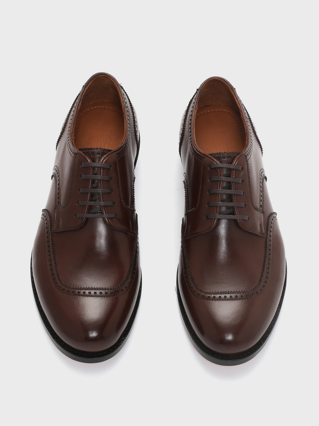 DUWIN,U-SHAPED WING DERBY - BROWN