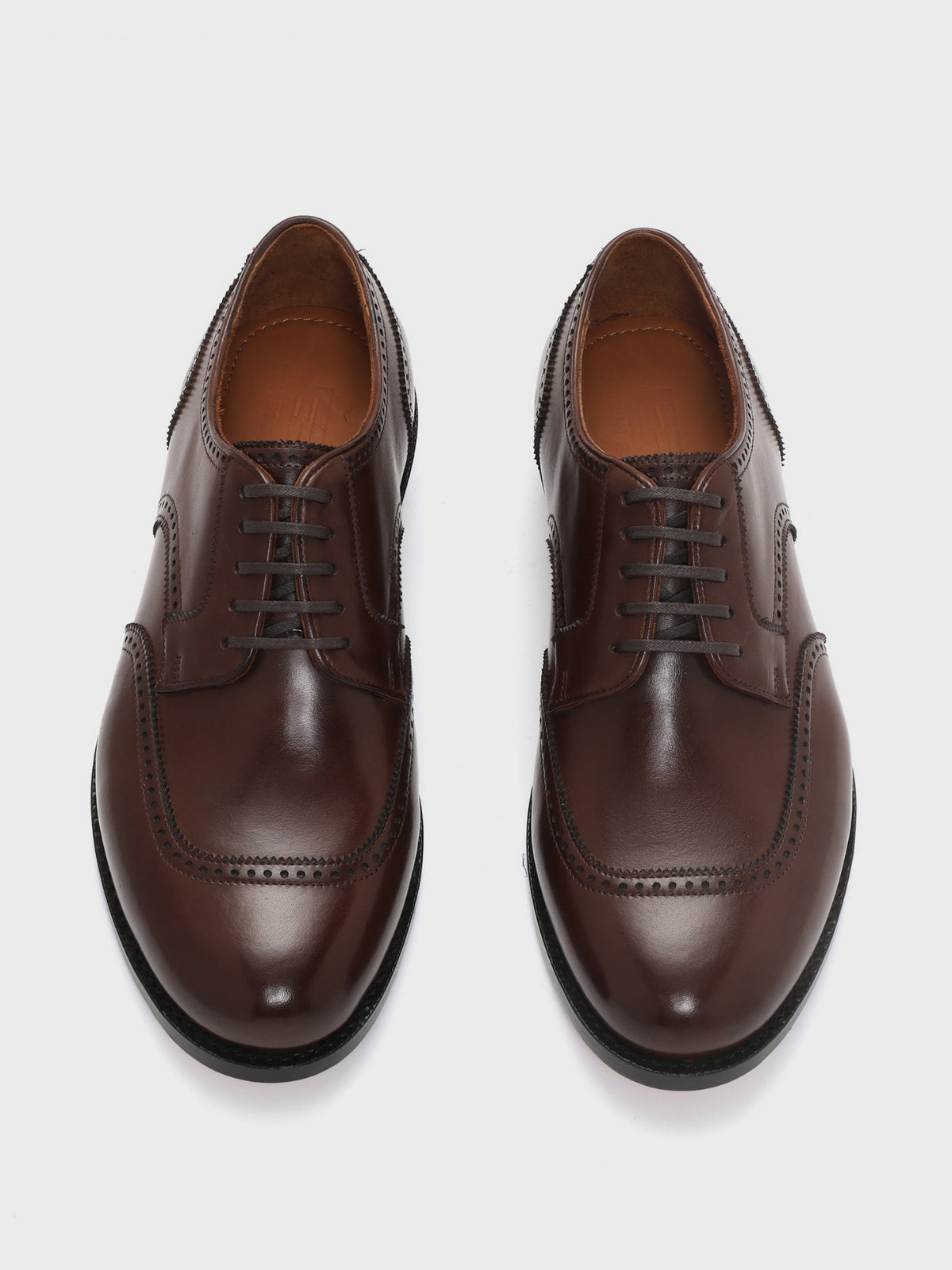 DUWIN,U-SHAPED WING DERBY - BROWN