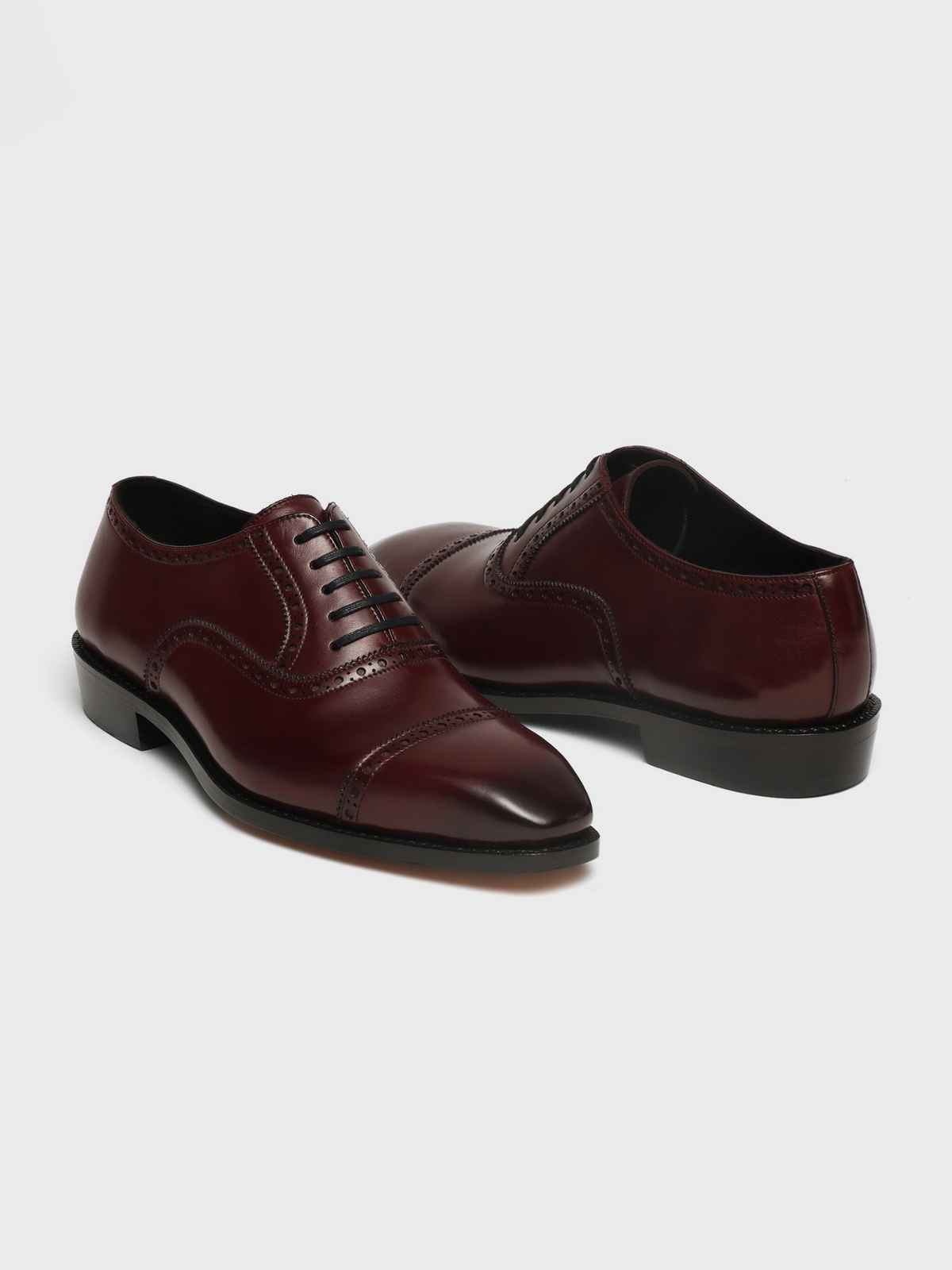 DEREK, QUARTER BROGUE OXFORD - BORDO
